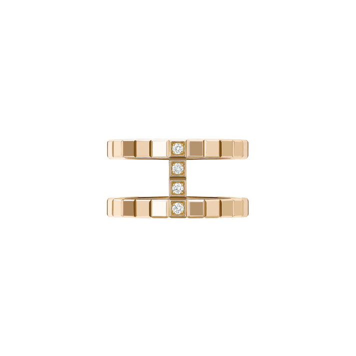 ICE CUBE RING, ETHICAL ROSE GOLD, DIAMONDS 827006-5010