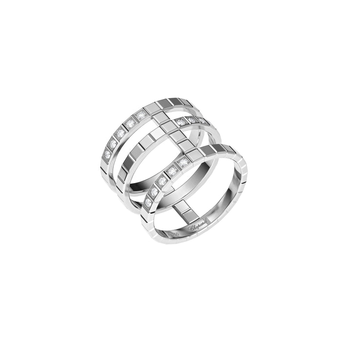 ICE CUBE RING, ETHICAL WHITE GOLD, DIAMONDS 827007-1010
