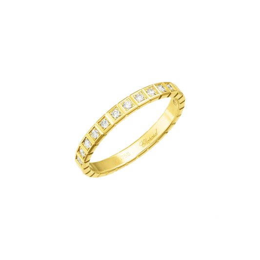 ICE CUBE RING, ETHICAL YELLOW GOLD, HALF-SET DIAMONDS 827702-0259