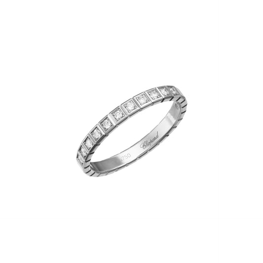 ICE CUBE RING, ETHICAL WHITE GOLD, HALF-SET DIAMONDS 827702-1259