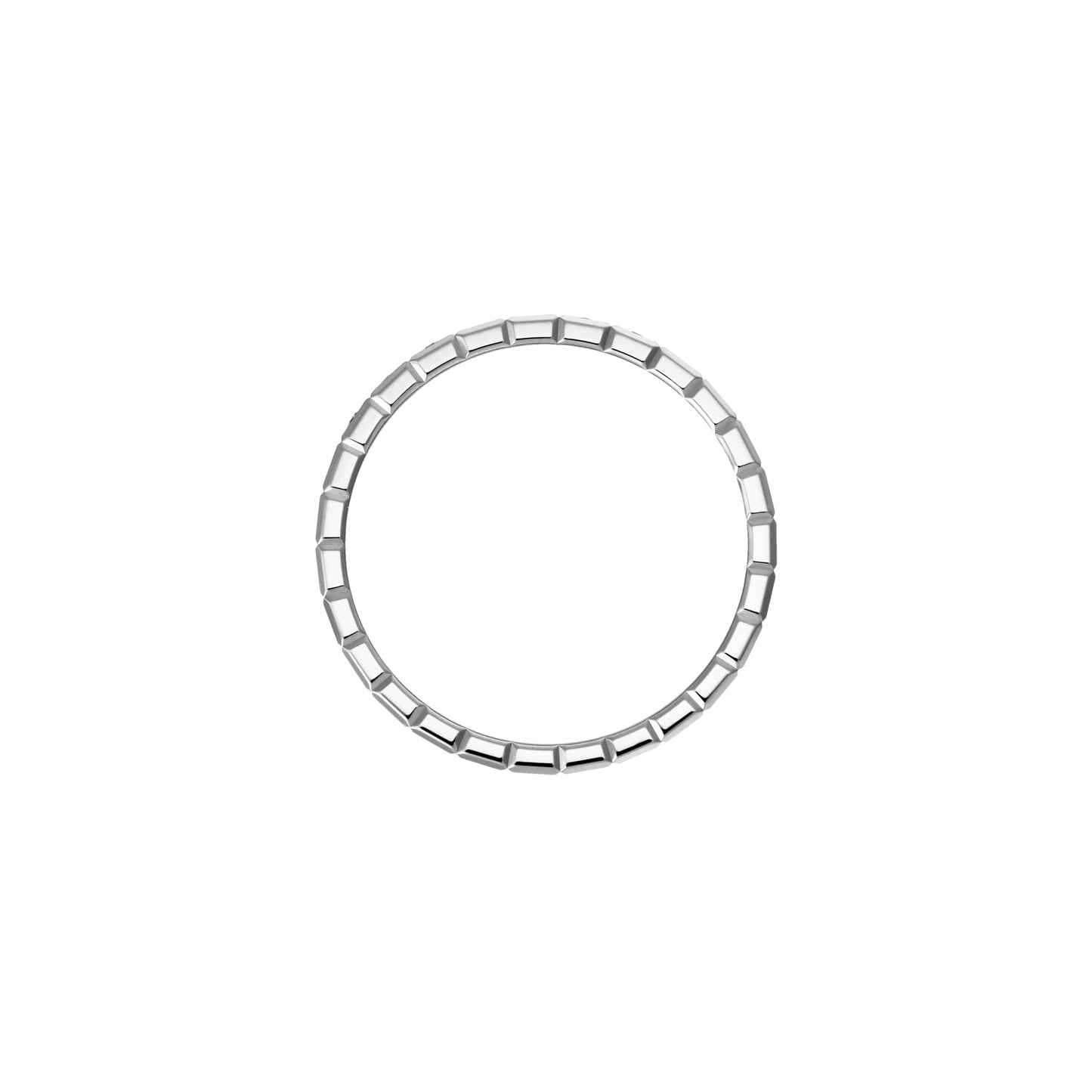 ICE CUBE RING, ETHICAL WHITE GOLD, HALF-SET DIAMONDS 827702-1259