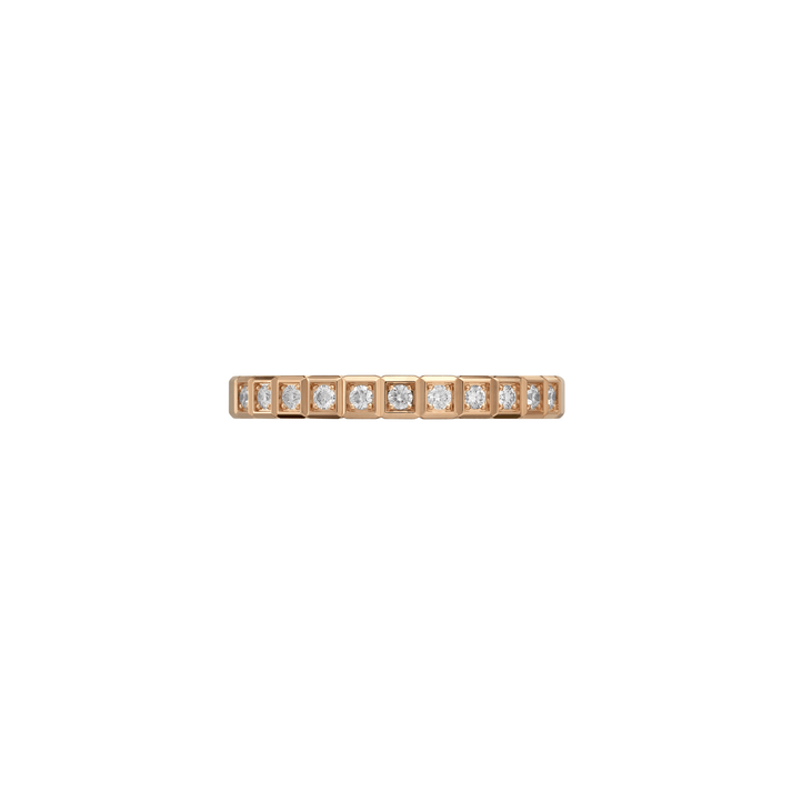 ICE CUBE RING, ETHICAL ROSE GOLD, HALF-SET DIAMONDS 827702-5259