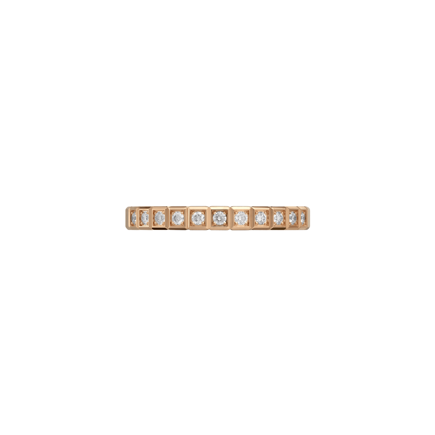 ICE CUBE RING, ETHICAL ROSE GOLD, FULL-SET DIAMONDS 827702-5289