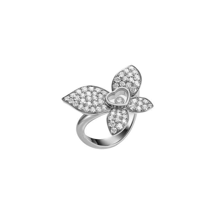 HAPPY BUTTERFLY X MARIAH CAREY RING, ETHICAL WHITE GOLD, DIAMONDS 828536-1010