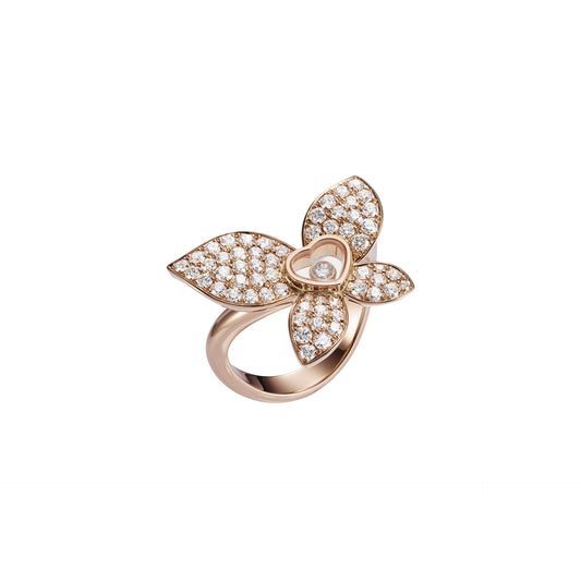 HAPPY BUTTERFLY X MARIAH CAREY RING, ETHICAL ROSE GOLD, DIAMONDS 828536-5010