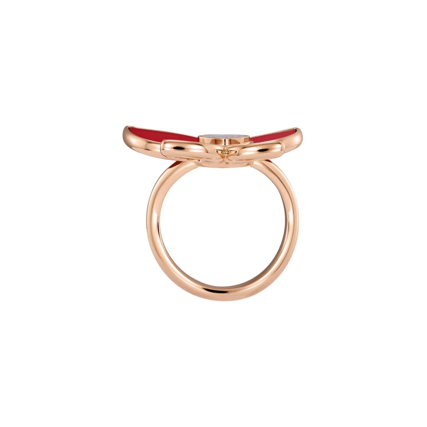 HAPPY BUTTERFLY X MARIAH CAREY RING, ETHICAL ROSE GOLD, DIAMOND, CARNELIAN 828599-5010
