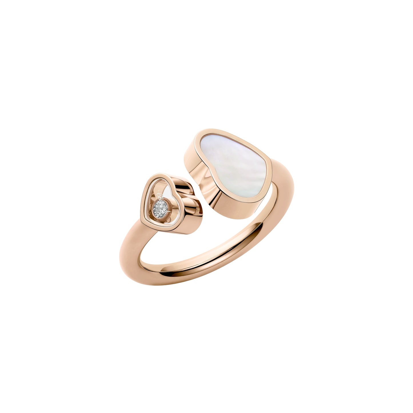 HAPPY HEARTS RING, ETHICAL ROSE GOLD, DIAMOND, MOTHER-OF-PEARL 829482-5300