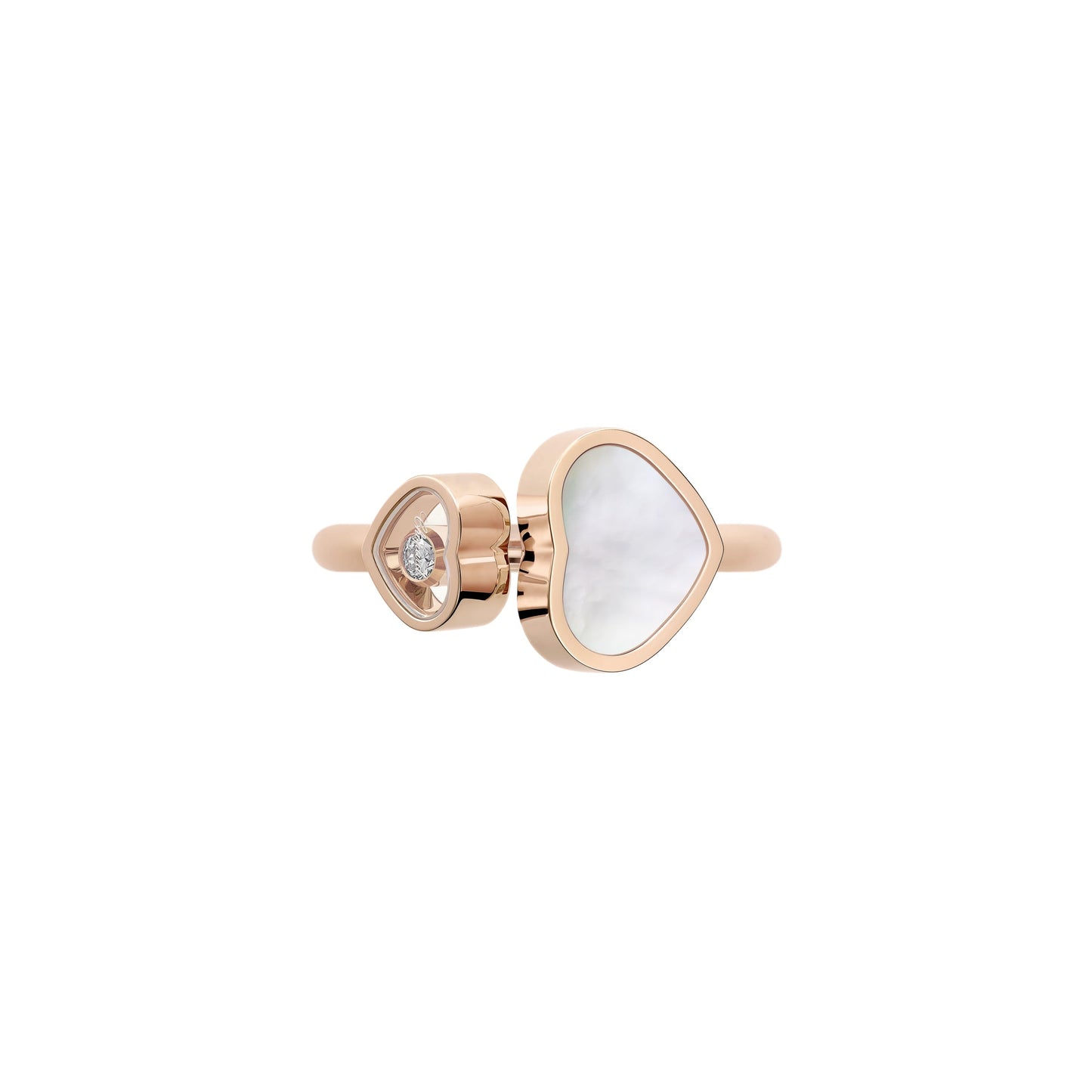 HAPPY HEARTS RING, ETHICAL ROSE GOLD, DIAMOND, MOTHER-OF-PEARL 829482-5300