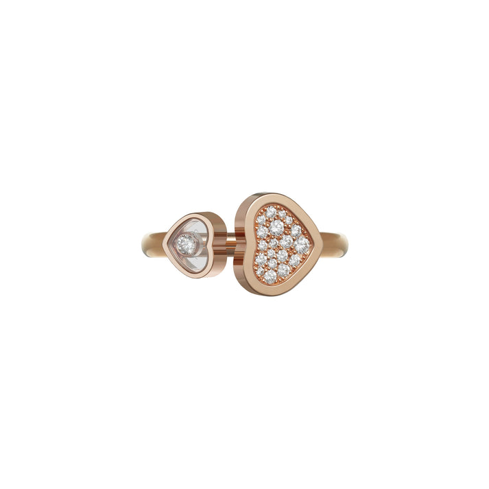 HAPPY HEARTS RING, ETHICAL ROSE GOLD, DIAMONDS 829482-5900