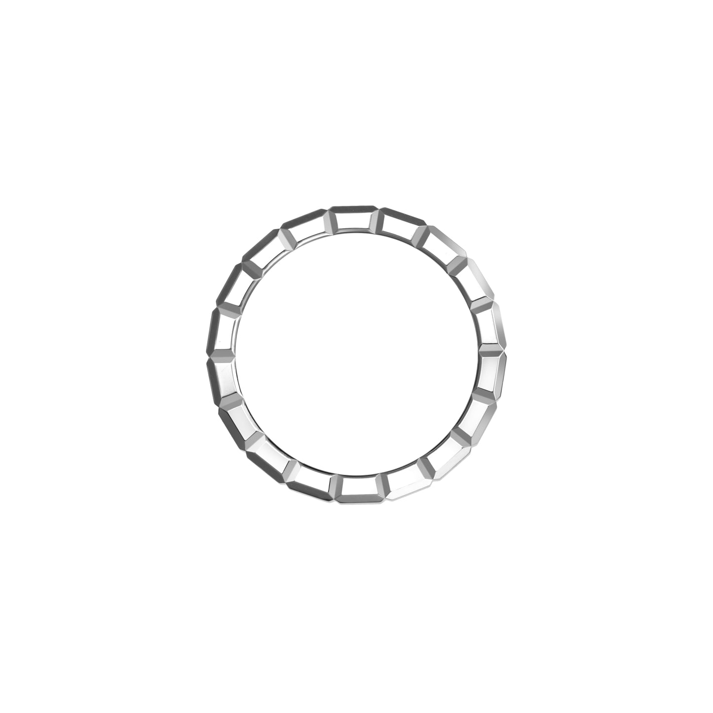 ICE CUBE RING, ETHICAL WHITE GOLD 829834-1010