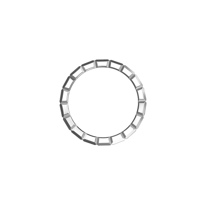 ICE CUBE RING, ETHICAL WHITE GOLD 829834-1010