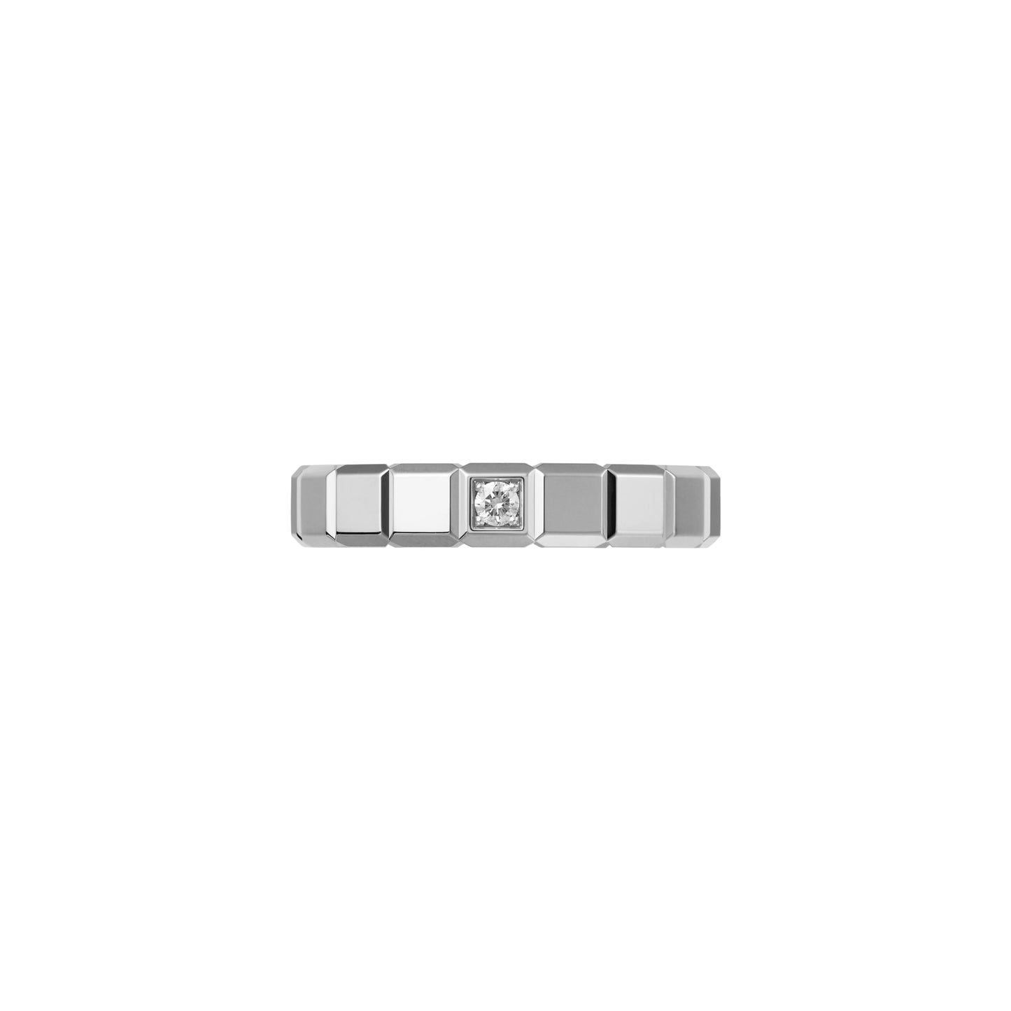 ICE CUBE RING, ETHICAL WHITE GOLD, DIAMOND 829834-1069
