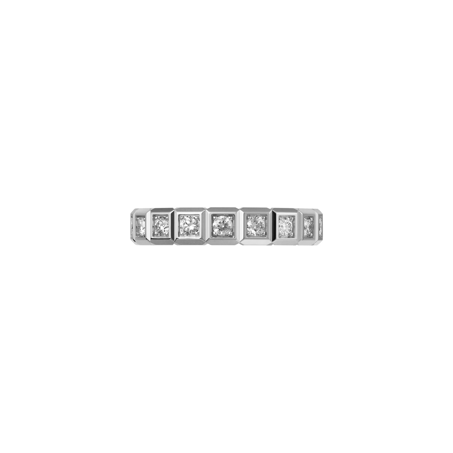 ICE CUBE RING, ETHICAL WHITE GOLD, FULL-SET DIAMONDS 829834-1099