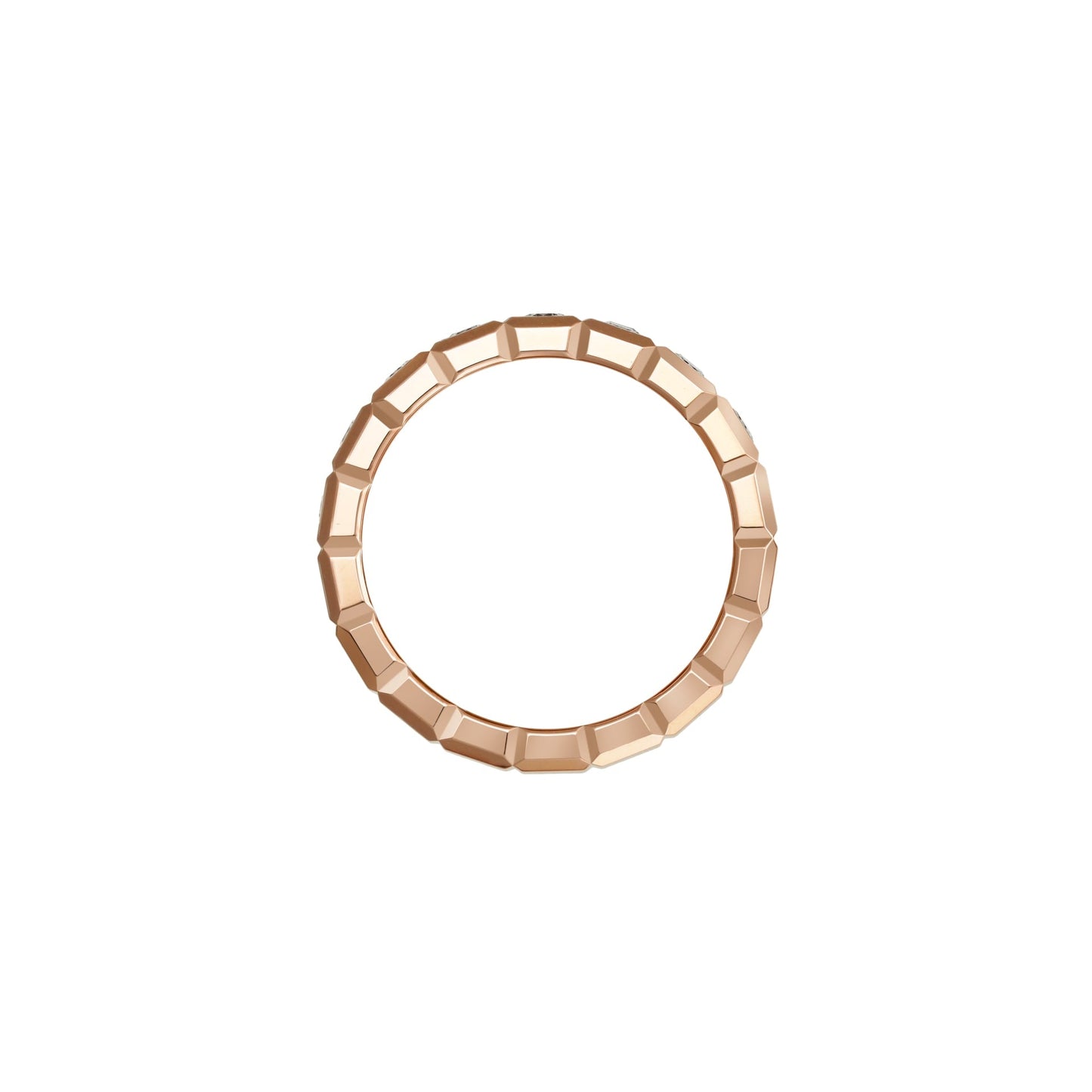 ICE CUBE RING, ETHICAL ROSE GOLD, HALF-SET DIAMONDS 829834-5039