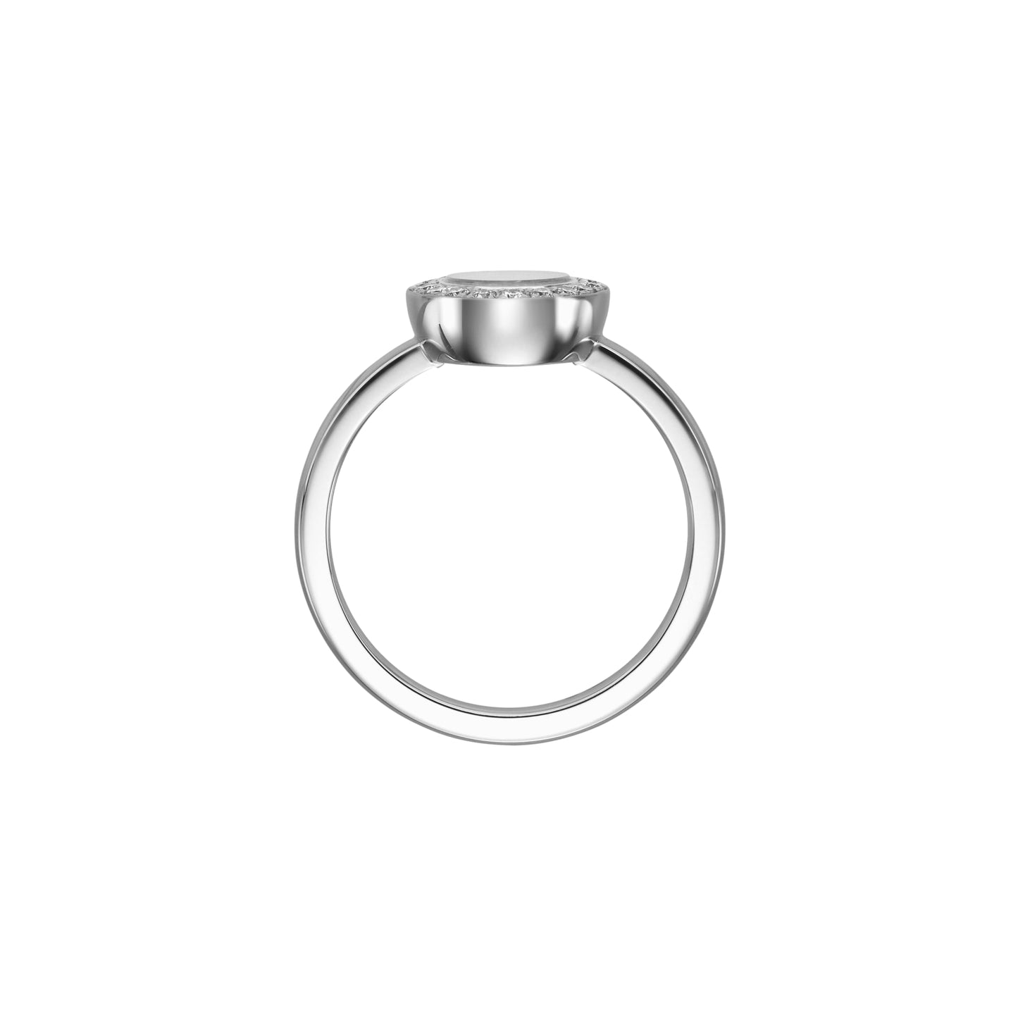 HAPPY DIAMONDS ICONS RING, ETHICAL WHITE GOLD, DIAMONDS 82A017-1200