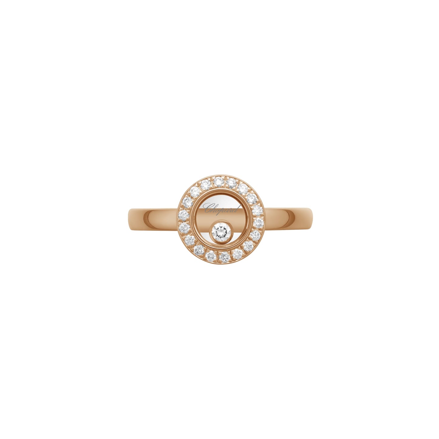 HAPPY DIAMONDS ICONS RING, ETHICAL ROSE GOLD, DIAMONDS 82A017-5200
