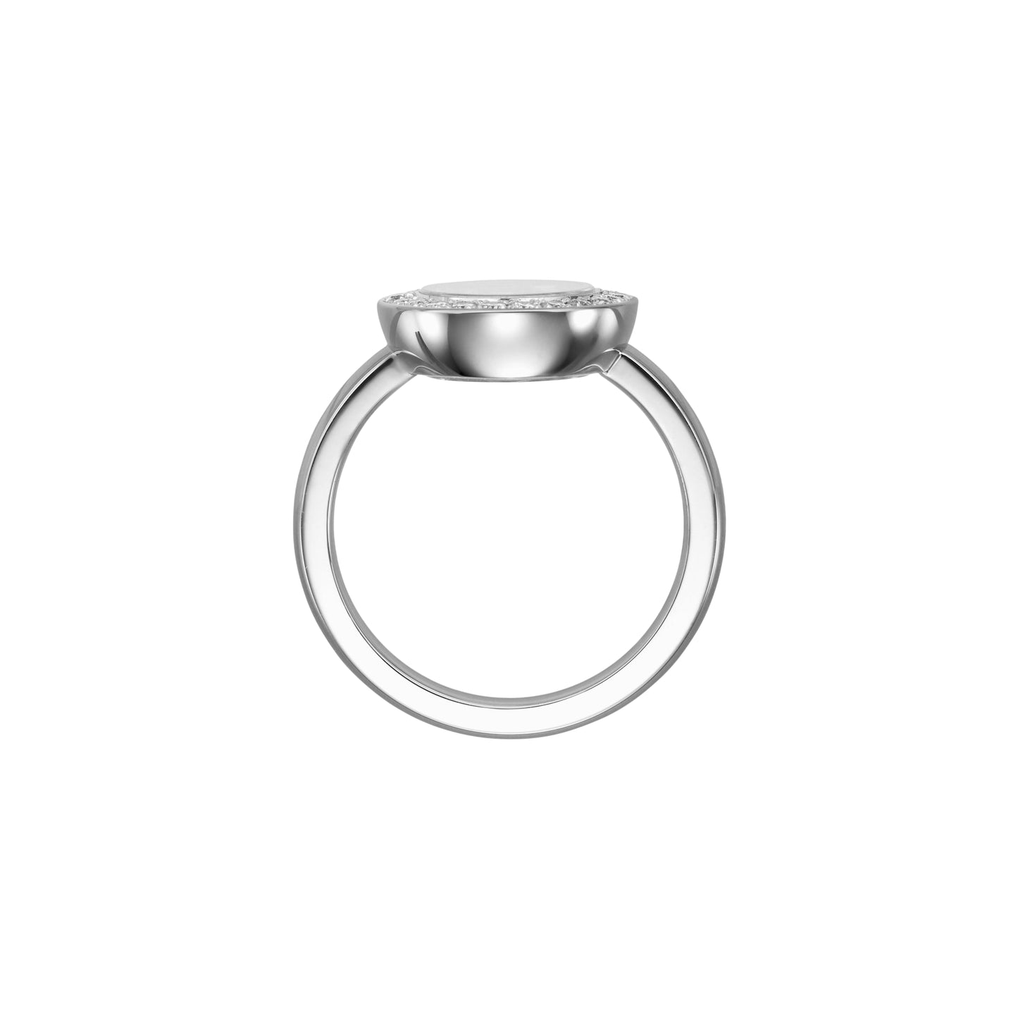 HAPPY DIAMONDS ICONS RING, ETHICAL WHITE GOLD, DIAMONDS 82A018-1200