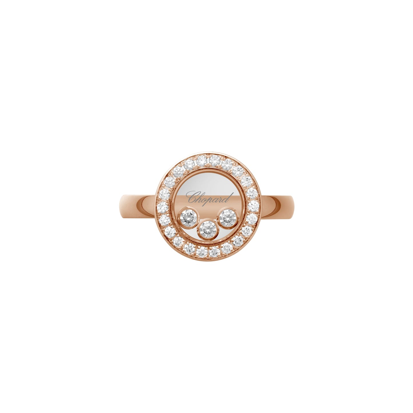 HAPPY DIAMONDS ICONS RING, ETHICAL ROSE GOLD, DIAMONDS 82A018-5200