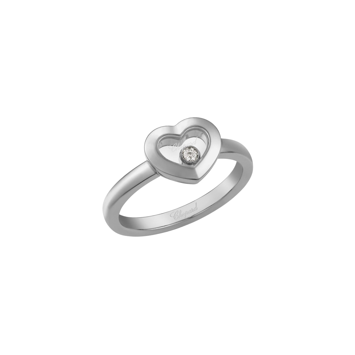 HAPPY DIAMONDS ICONS RING, ETHICAL WHITE GOLD, DIAMOND 82A054-1000