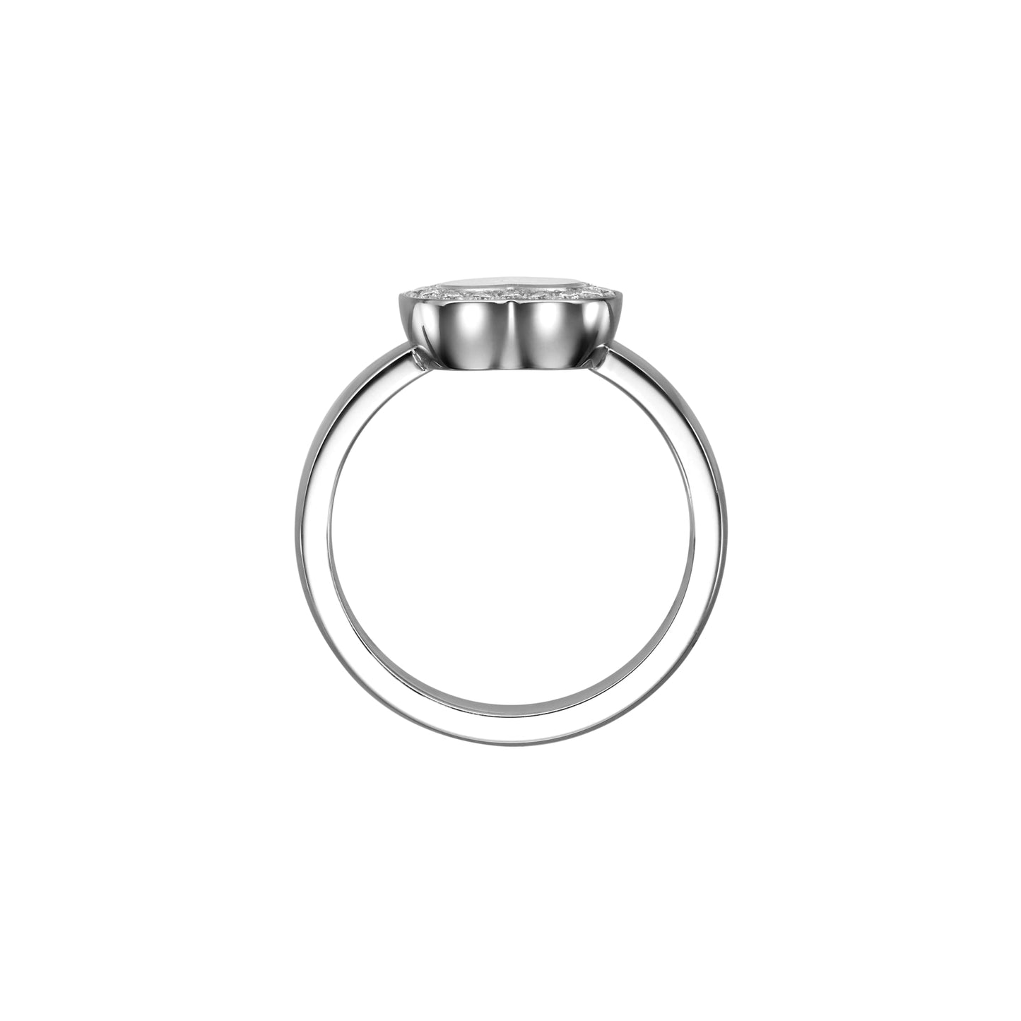 HAPPY DIAMONDS ICONS RING, ETHICAL WHITE GOLD, DIAMONDS 82A054-1200
