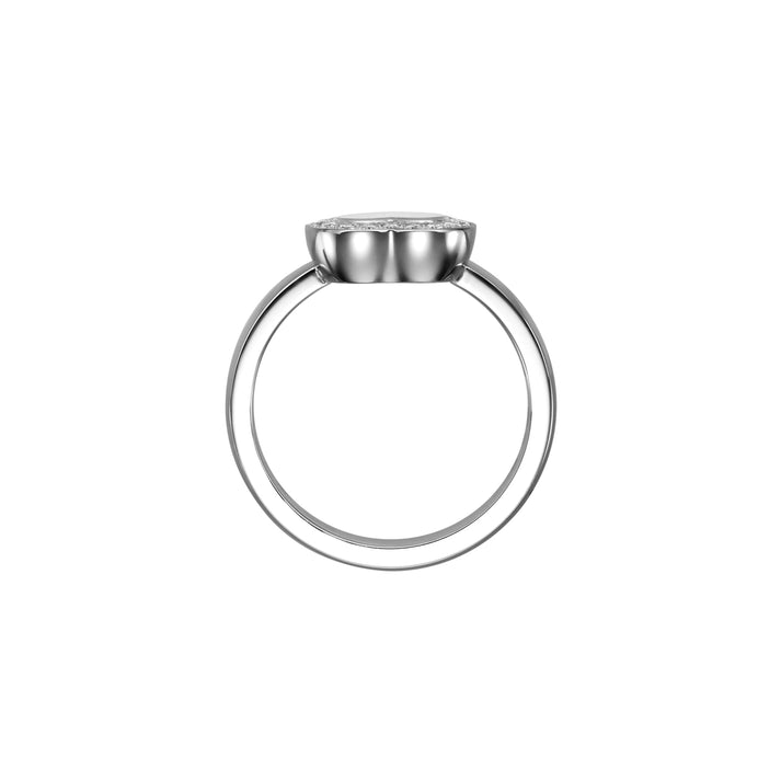 HAPPY DIAMONDS ICONS RING, ETHICAL WHITE GOLD, DIAMONDS 82A054-1200