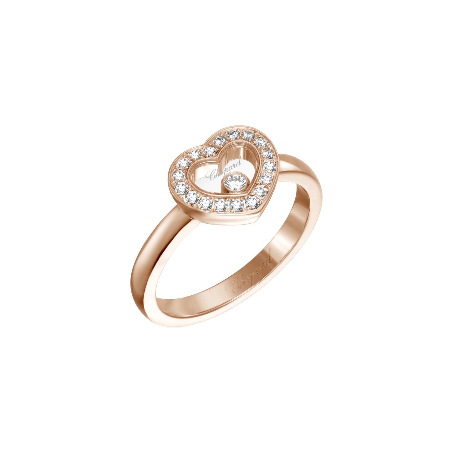 HAPPY DIAMONDS ICONS RING, ETHICAL ROSE GOLD, DIAMONDS 82A054-5200