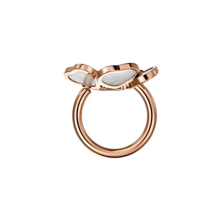 HAPPY HEARTS FLOWERS RING, ETHICAL ROSE GOLD, DIAMOND, MOTHER-OF-PEARL 82A085-5300