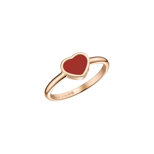 MY HAPPY HEARTS RING, ETHICAL ROSE GOLD, CARNELIAN 82A086-5800