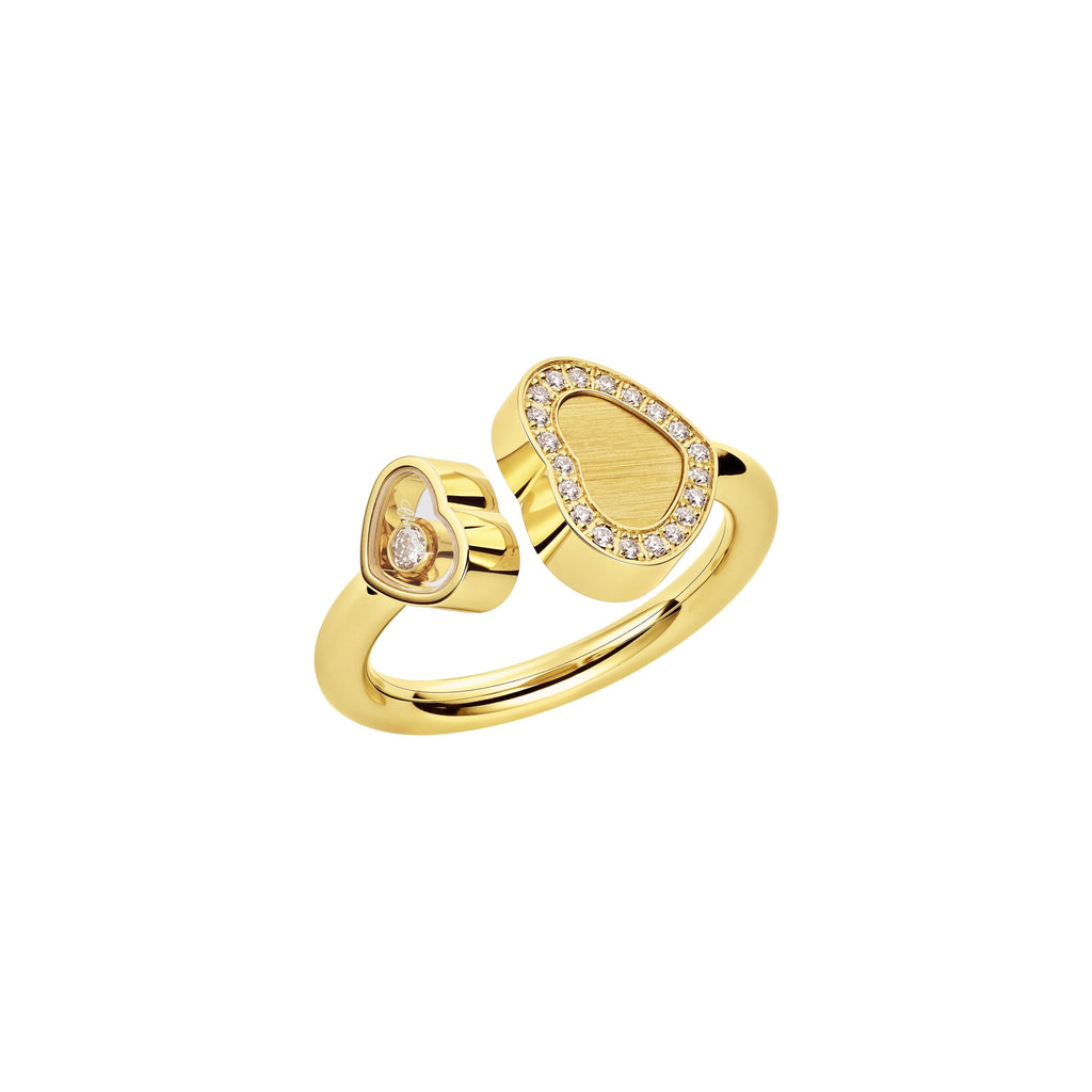 HAPPY HEARTS GOLDEN HEARTS RING, ETHICAL YELLOW GOLD, DIAMONDS 82A107-0900