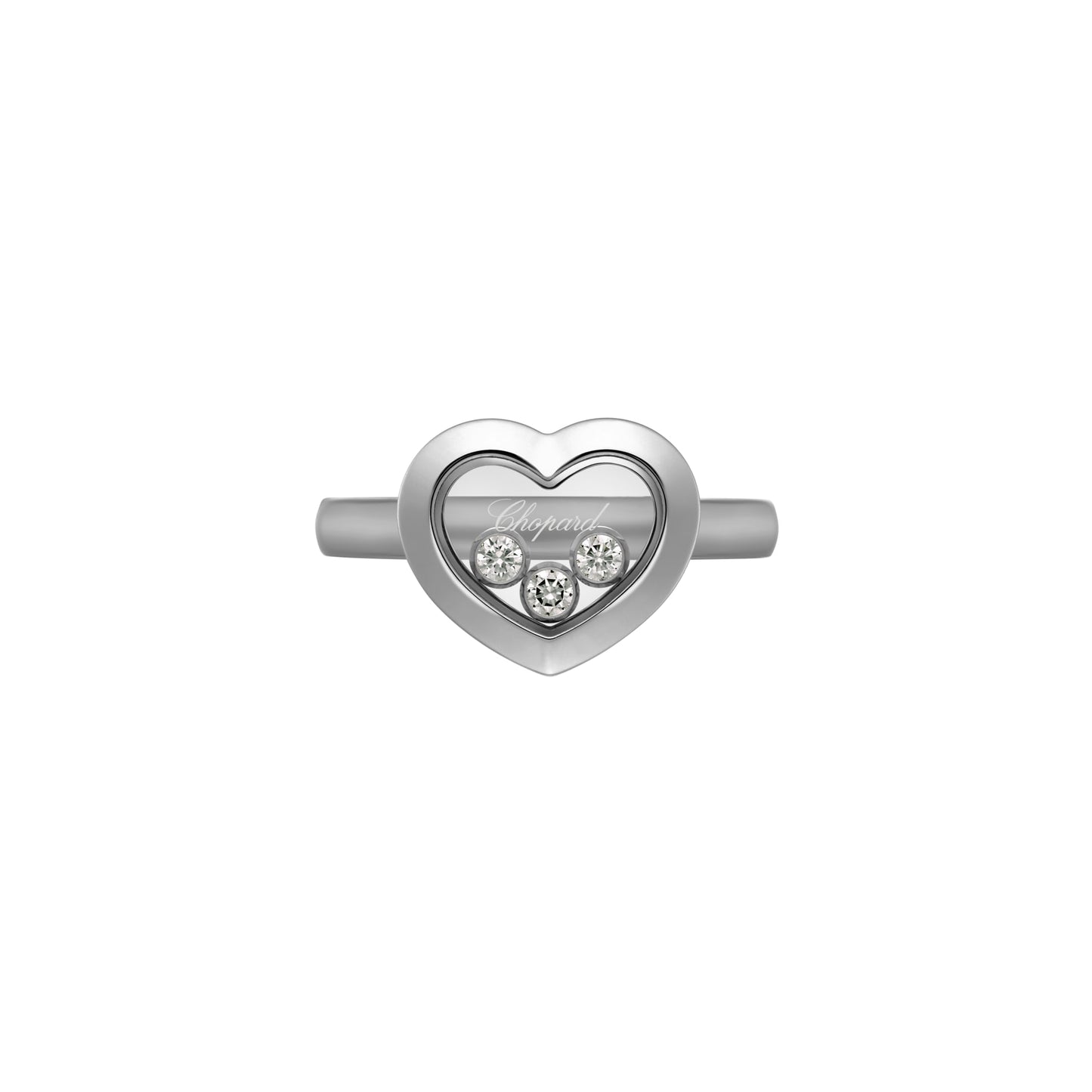HAPPY DIAMONDS ICONS RING, ETHICAL WHITE GOLD, DIAMONDS 82A611-1000