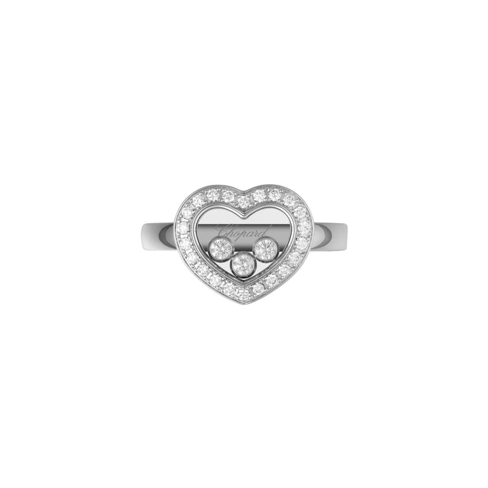 HAPPY DIAMONDS ICONS RING, ETHICAL WHITE GOLD, DIAMONDS 82A611-1200