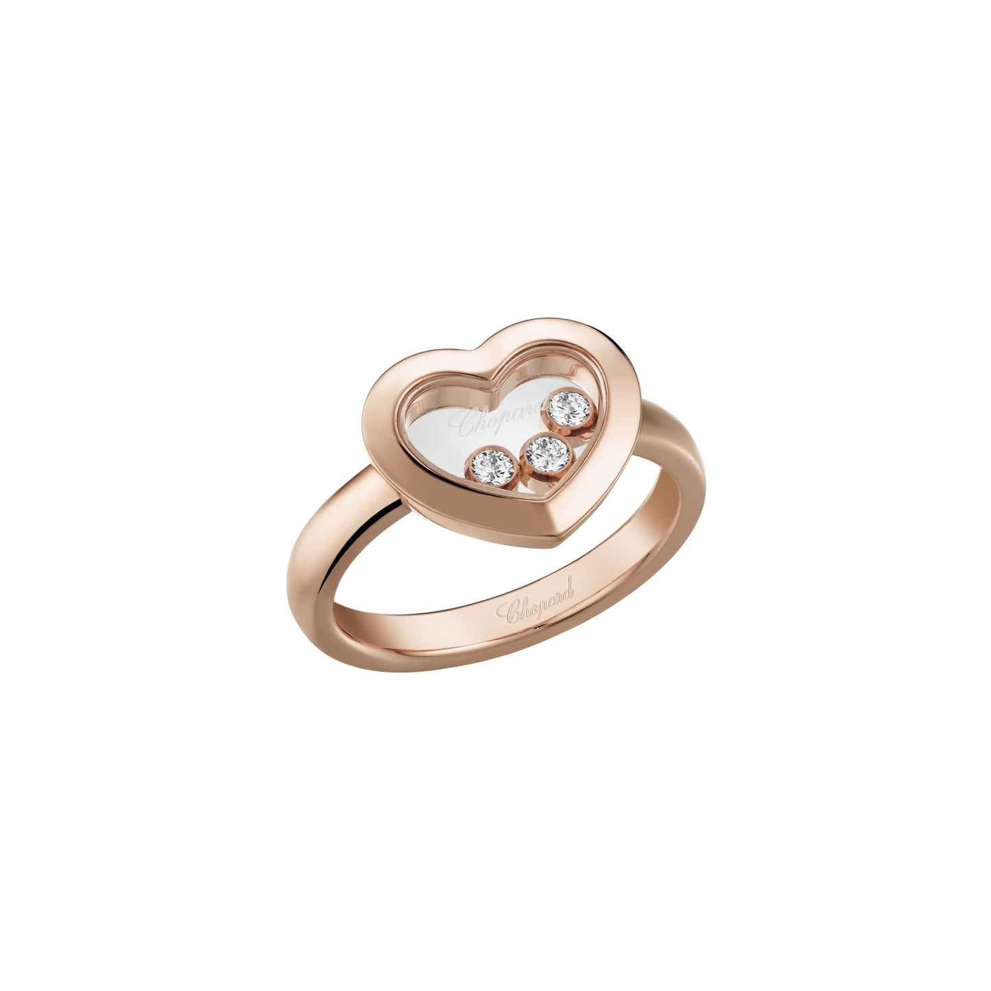 HAPPY DIAMONDS ICONS RING, ETHICAL ROSE GOLD, DIAMONDS 82A611-5000