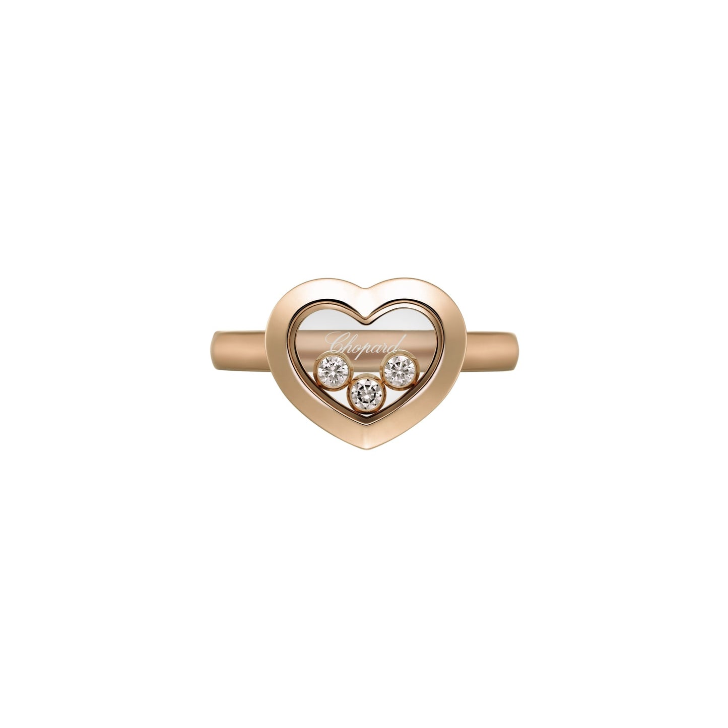 HAPPY DIAMONDS ICONS RING, ETHICAL ROSE GOLD, DIAMONDS 82A611-5000