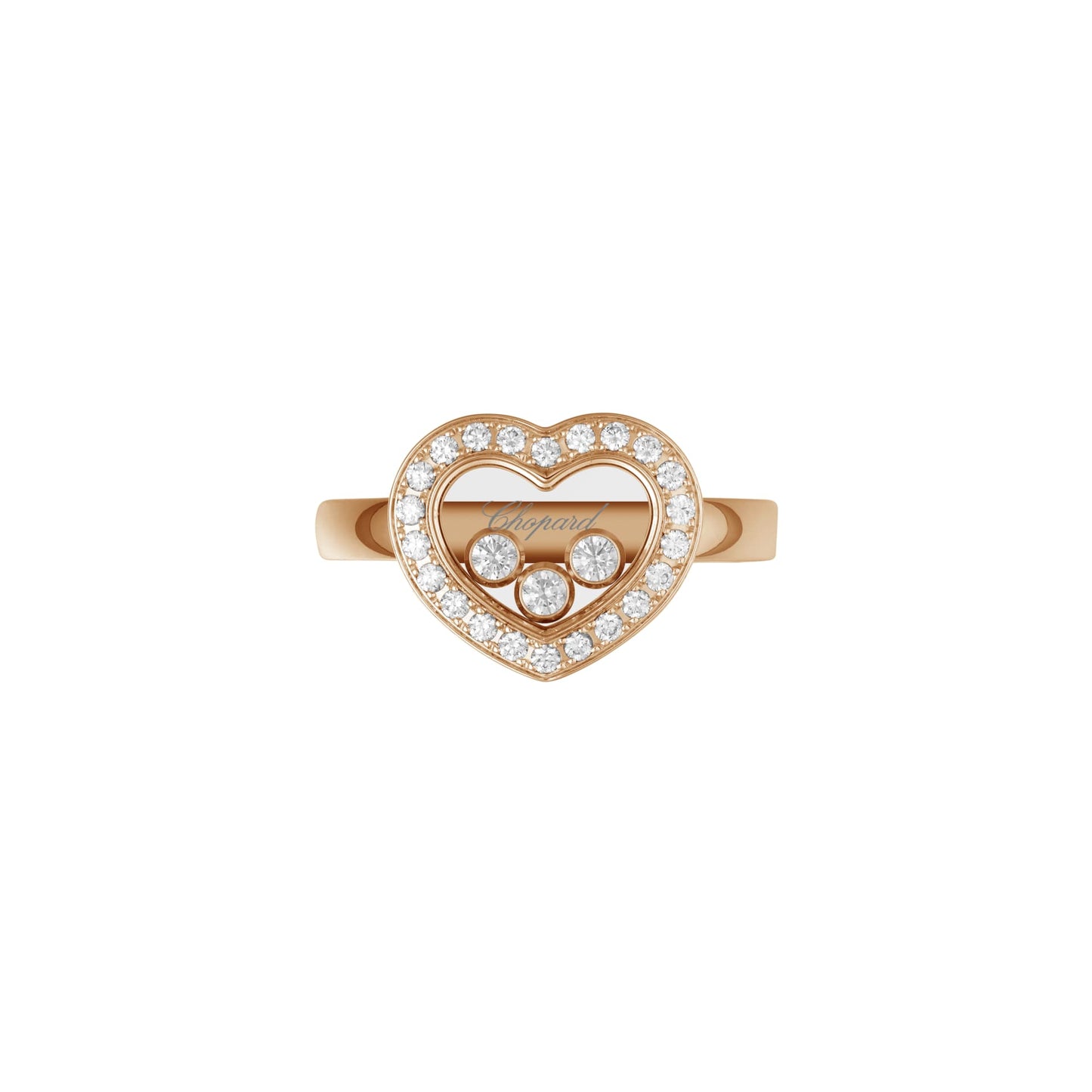 HAPPY DIAMONDS ICONS RING, ETHICAL ROSE GOLD, DIAMONDS 82A611-5200