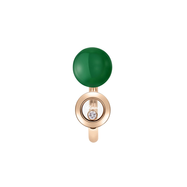 HAPPY DIAMONDS PLANET RING, ETHICAL ROSE GOLD, DIAMONDS, GREEN AGATE 82A619-5100
