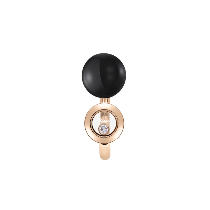 HAPPY DIAMONDS PLANET RING, ETHICAL ROSE GOLD, DIAMONDS, ONYX 82A619-5200
