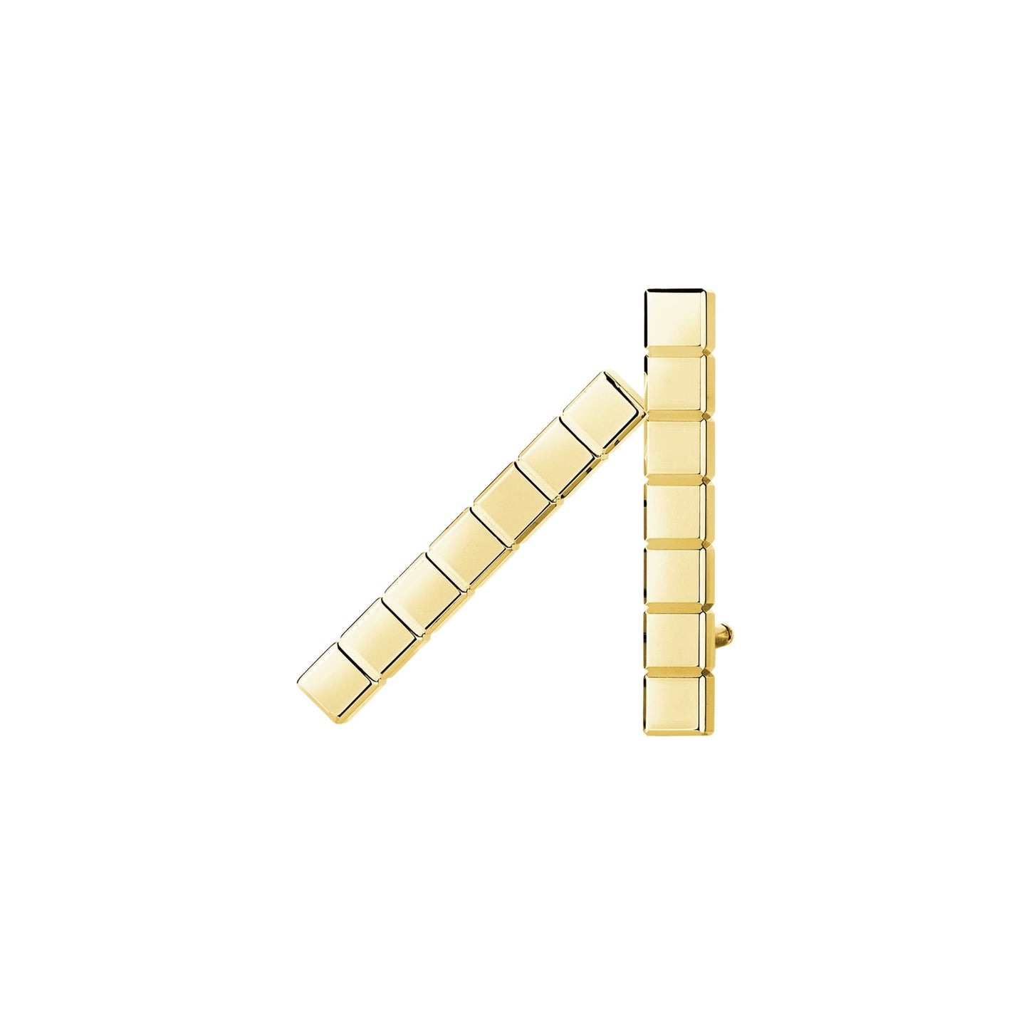 ICE CUBE EARRINGS, ETHICAL YELLOW GOLD 837702-0001