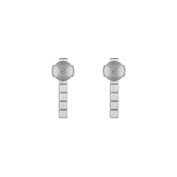 ICE CUBE EARRINGS, ETHICAL WHITE GOLD, HALF-SET DIAMONDS 837702-1002