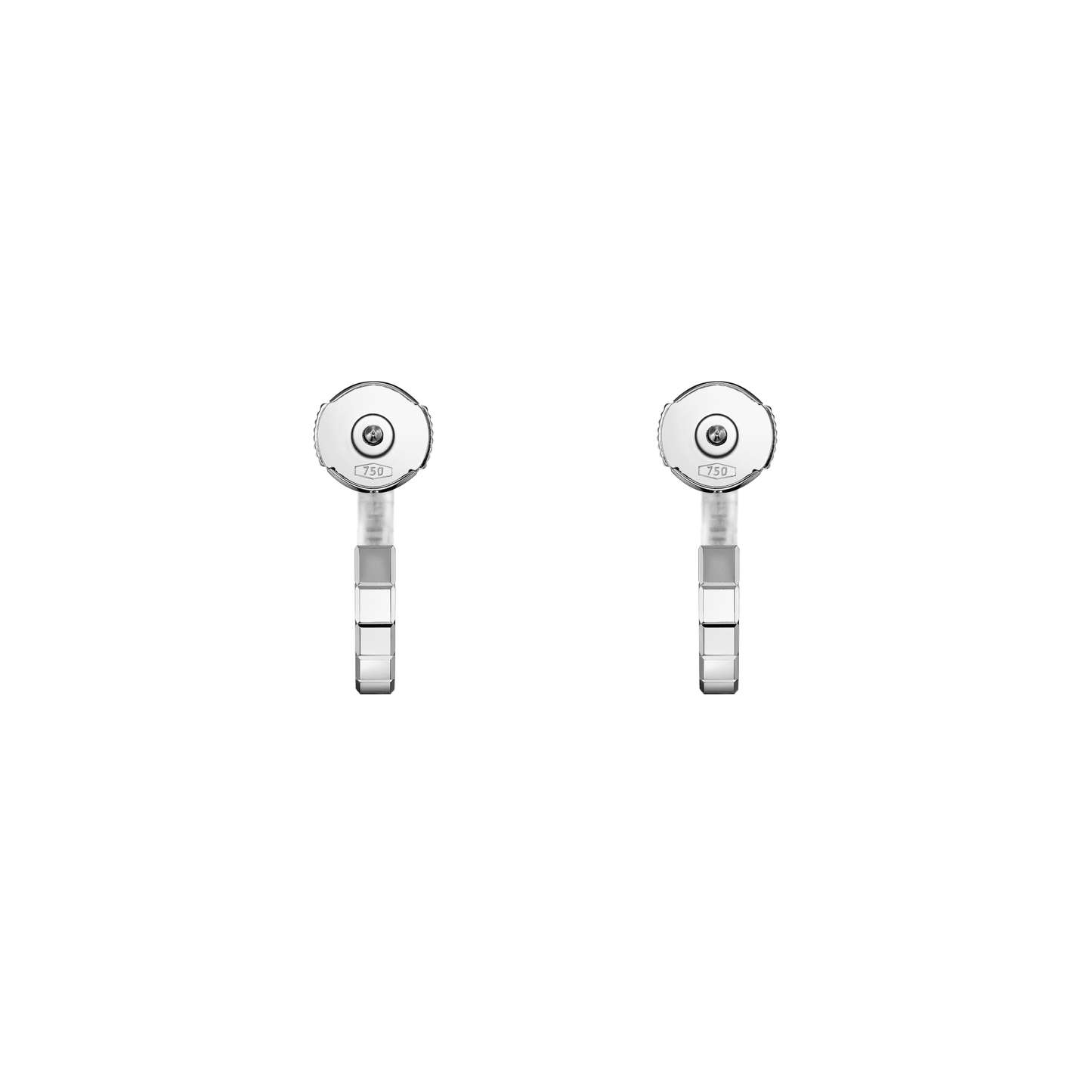 ICE CUBE EARRINGS, ETHICAL WHITE GOLD 837702-1006