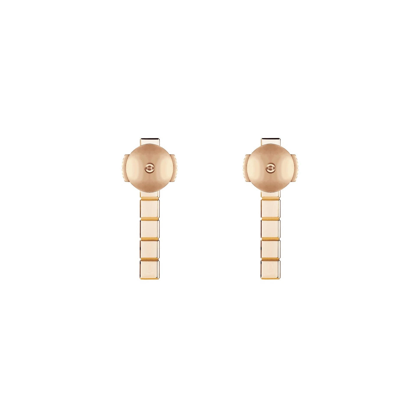 ICE CUBE EARRINGS, ETHICAL ROSE GOLD, HALF-SET DIAMONDS 837702-5002