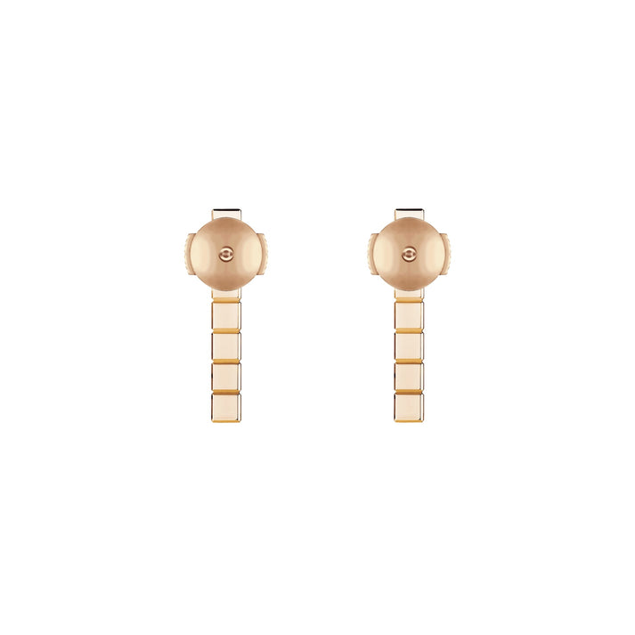ICE CUBE EARRINGS, ETHICAL ROSE GOLD, HALF-SET DIAMONDS 837702-5002
