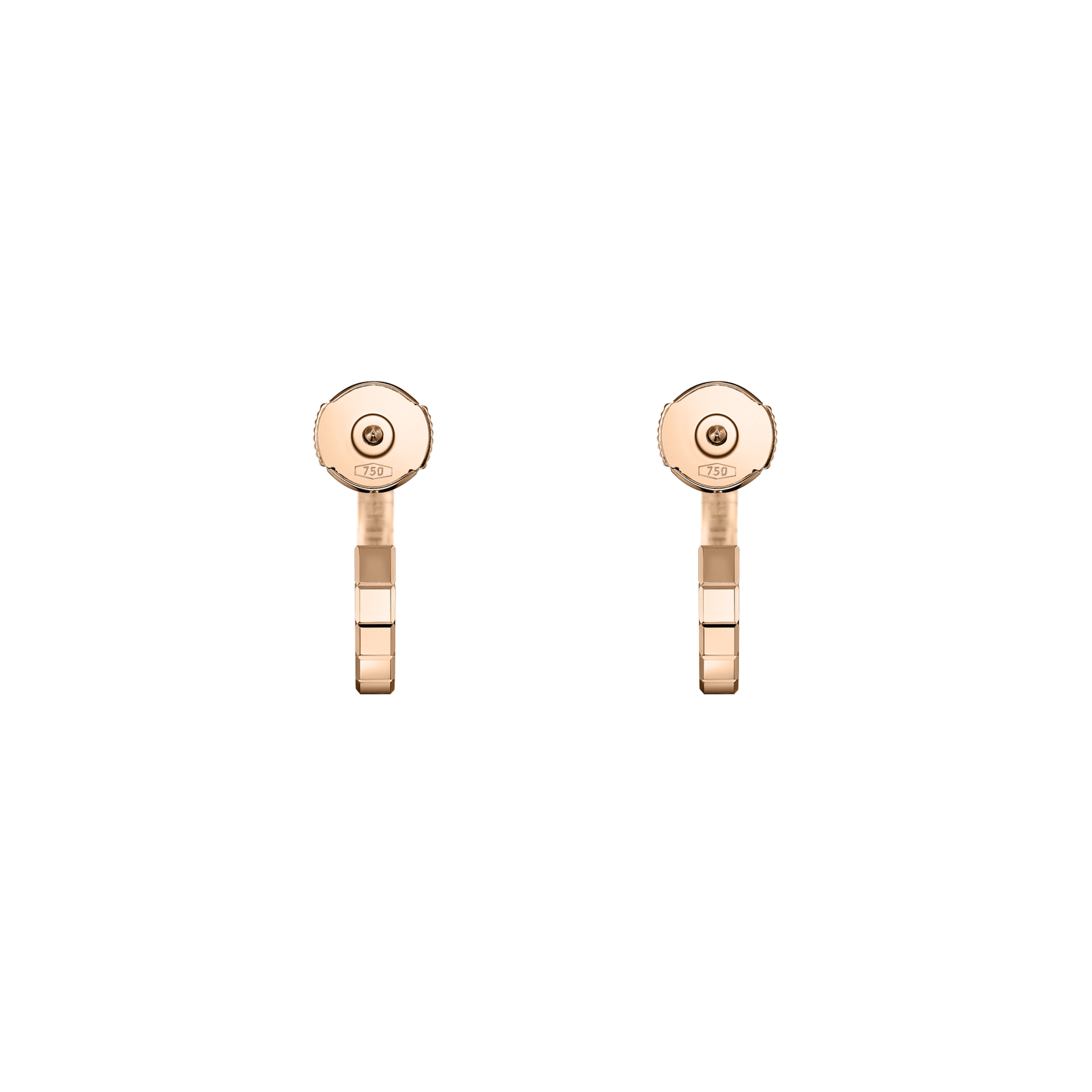 ICE CUBE EARRINGS, ETHICAL ROSE GOLD 837702-5006