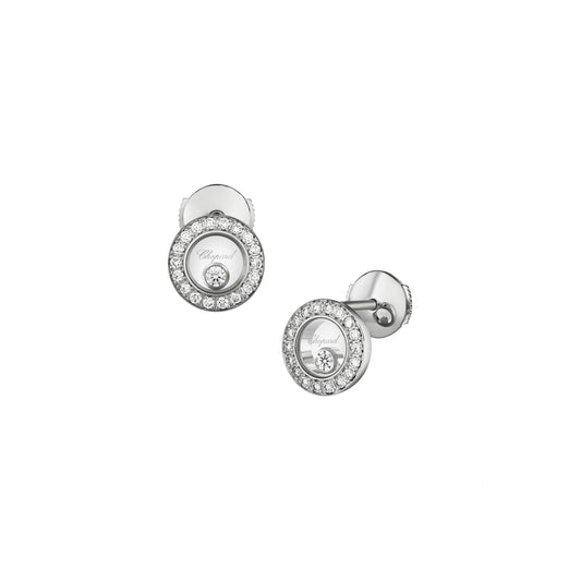 HAPPY DIAMONDS ICONS EARRINGS, ETHICAL WHITE GOLD, DIAMONDS 83A017-1201