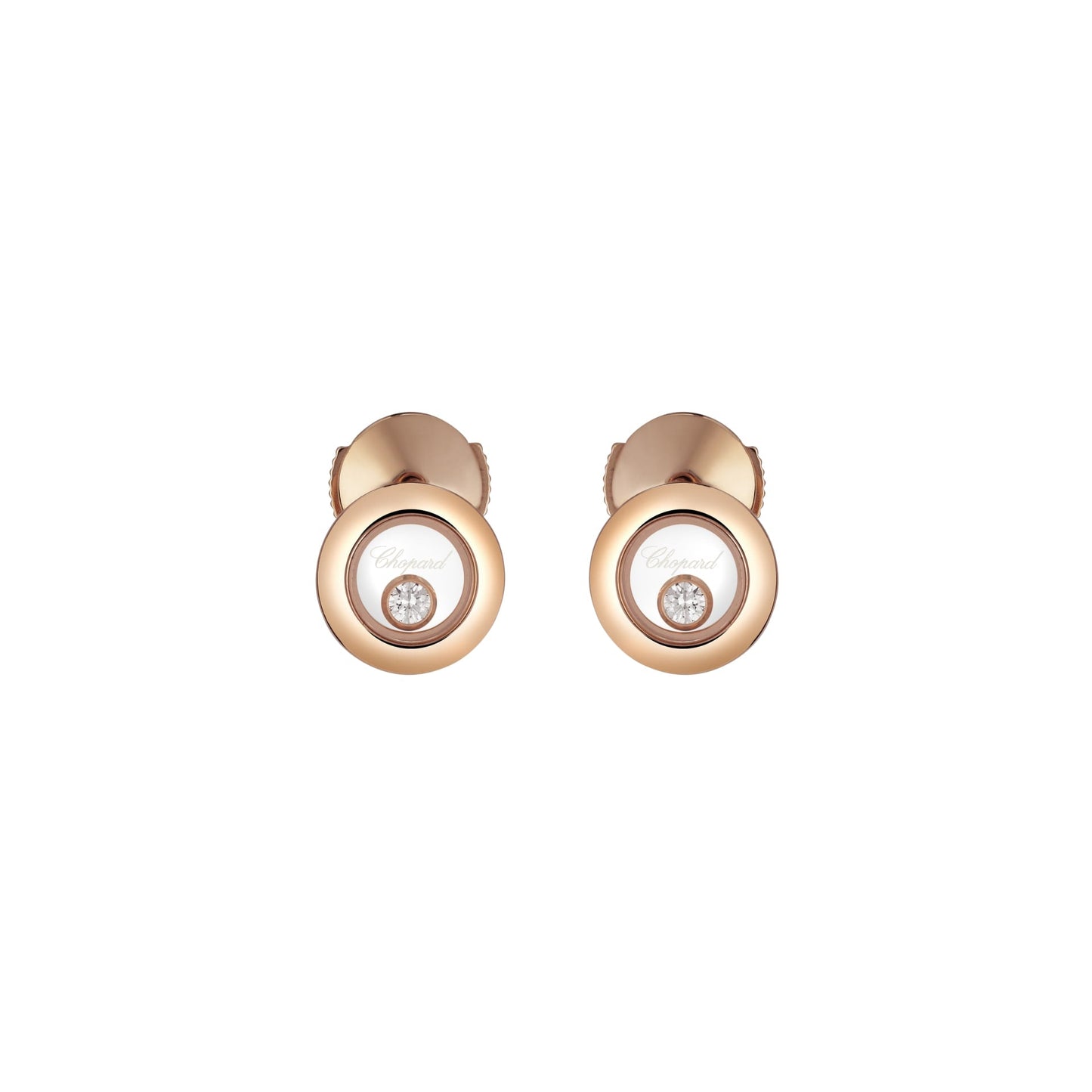 HAPPY DIAMONDS ICONS EARRINGS, ETHICAL ROSE GOLD, DIAMONDS 83A017-5001