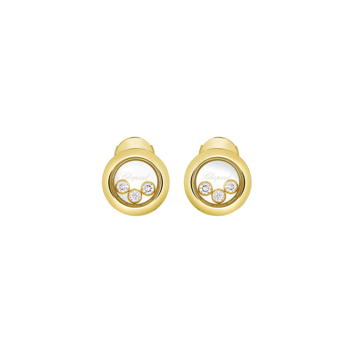 HAPPY DIAMONDS ICONS EARRINGS, ETHICAL YELLOW GOLD, DIAMONDS 83A018-0001