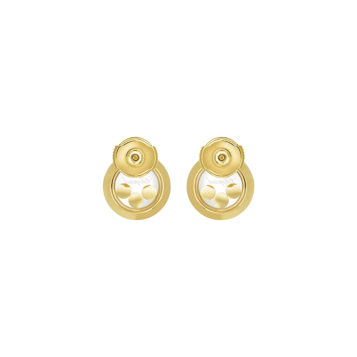 HAPPY DIAMONDS ICONS EARRINGS, ETHICAL YELLOW GOLD, DIAMONDS 83A018-0001