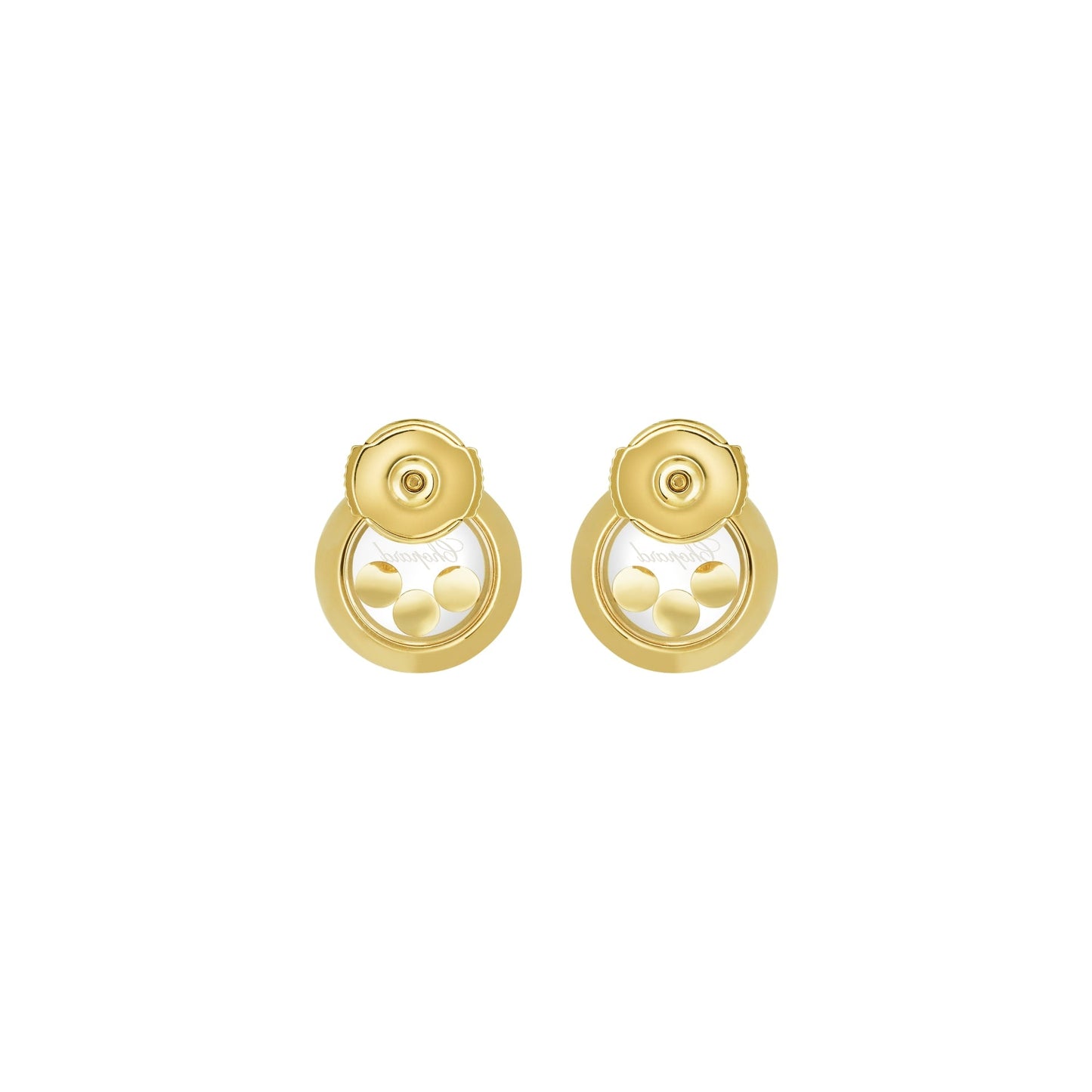 HAPPY DIAMONDS ICONS EARRINGS, ETHICAL YELLOW GOLD, DIAMONDS 83A018-0001