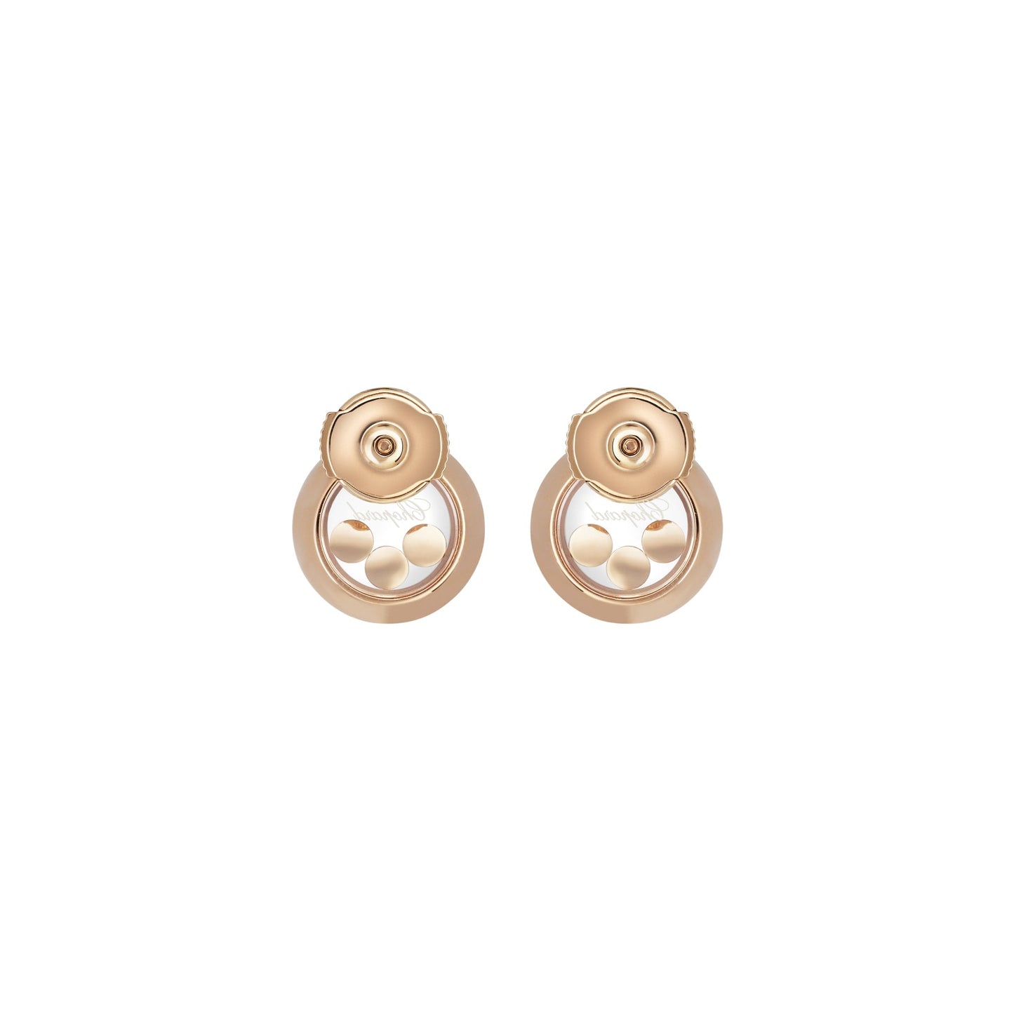 HAPPY DIAMONDS ICONS EARRINGS, ETHICAL ROSE GOLD, DIAMONDS 83A018-5001