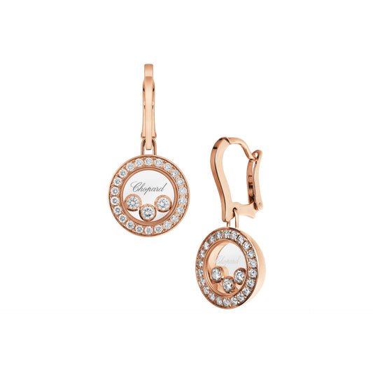 HAPPY DIAMONDS ICONS EARRINGS, ETHICAL ROSE GOLD, DIAMONDS 83A018-5401