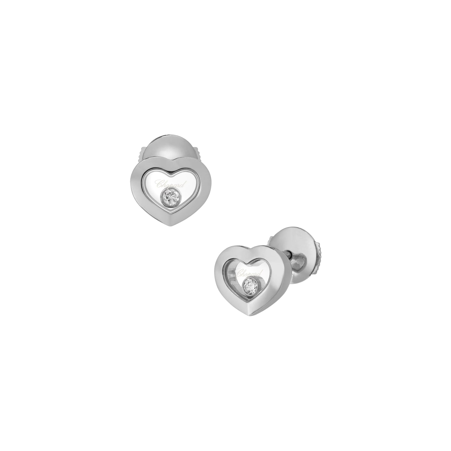 HAPPY DIAMONDS ICONS EARRINGS, ETHICAL WHITE GOLD, DIAMONDS 83A054-1001